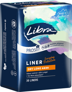 Libra+Pro+Skin+Liners+Dry+Long+30+Pack