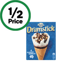 Peters-Drumstick-Ice-Cream-475-490ml-Pk-4-6 on sale