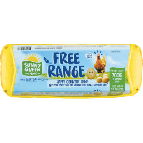 Sunny-Queen-Free-Range-Eggs-XL-700g-Pk-12-From-the-Fridge on sale