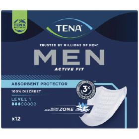 TENA+Men+Active+Fit+Absorbent+Protector+Level+1+Pk+12