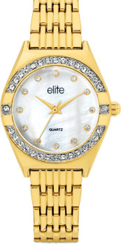 Elite+Zinnia+Crystal+Ladies+Watch