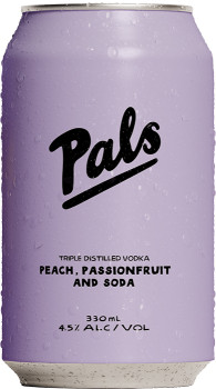 Pals+Vodka+Peach+Passionfruit+%26amp%3B+Soda+Cans+330mL