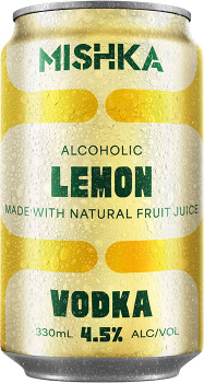 NEW+Mishka+Vodka+Lemon+Cans+330mL