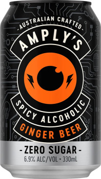 Amplys+Zero+Sugar+Ginger+Beer+Cans+330mL
