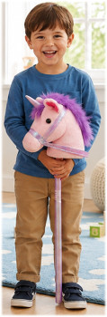 Wonder-Co-Plush-Unicorn-Horse-Pink-75cm on sale