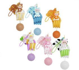 NEW-Diudiu-Baby-X-Tangle-Abebe-Bear-Blind-Keychain on sale