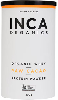 Inca+Organics+Organic+Whey+Raw+Cacao+Protein+Powder+400g