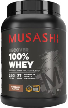Musashi-100-Whey-Protein-Powder-Chocolate-900g on sale