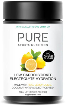 Pure-Sports-Nutrition-Low-Carb-Electrolyte-Hydration-Powder-Lemon-160g on sale