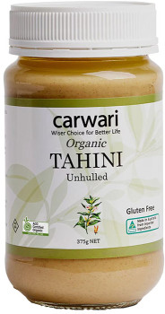 Carwari-Organic-Tahini-Unhulled-375g on sale