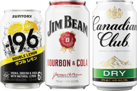 Suntory-196-6-Premix-Range-Cans-330mL-Jim-Beam-White-48-Premix-Range-Cans-375mL-or-Canadian-Club-48-Premix-Range-Cans-375mL-10-Pack on sale