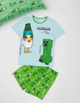 Minecraft-Pyjamas-with-Pillowcase on sale