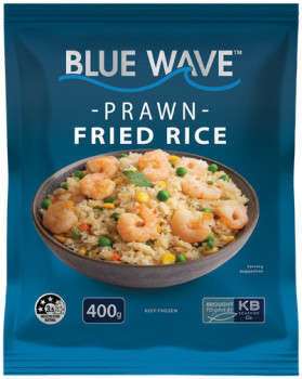 NEW-Blue-Wave-Prawn-Fried-Rice-400g on sale