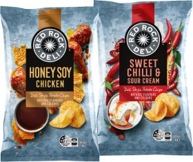 Red-Rock-Deli-Chips-150165g-Selected-Varieties on sale
