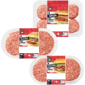 Woolworths-Australian-Classic-Smash-or-Stacker-Beef-Burger-Varieties-450-500g-From-the-Meat-Dept on sale