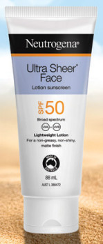 Neutrogena-Ultra-Sheer-Face-SPF50-Lotion-Sunscreen-88mL on sale