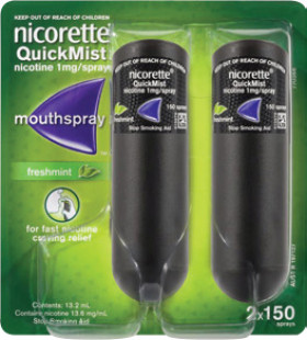 Nicorette-QuickMist-Freshmint-Duo-2-x-150-Sprays on sale