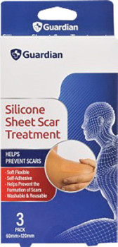Guardian+Silicone+Sheet+Scar+Treatment+60mm+x+120mm+3+Pack