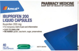 Amcal+Ibuprofen+200+Liquid+Capsules+40+Pack