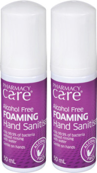 Pharmacy-Care-Alcohol-Free-Foaming-Hand-Sanitiser-50mL on sale