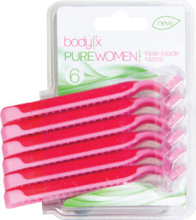Body+X+Pure+Women+Triple-Blade+Razors+6+Pack
