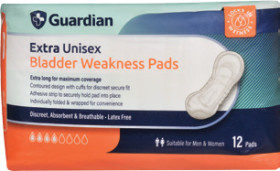 Guardian+Unisex+Bladder+Weakness+Pads+Extra+12+Pack