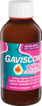 Gaviscon+Dual+Action+Liquid+Mixed+Berry+500mL