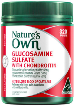 Natures-Own-Glucosamine-Sulfate-With-Chondroitin-320-Tablets on sale