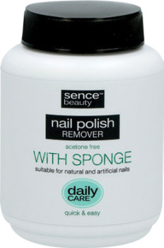 Sence-Beauty-Nail-Polish-Remover-Acetone-Free-With-Sponge-75mL on sale