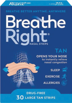 Breathe+Right+Strips+Tan+Regular+30+Pack