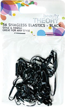 Beauty+Theory+Elastic+Snagless+Black+36+Pack