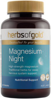 Herbs-of-Gold-Magnesium-Night-60-Tablets on sale