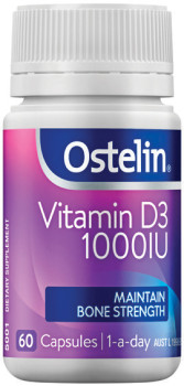 Ostelin+Vitamin+D3+1000IU+60+Capsules