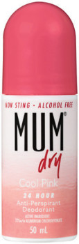 Mum-Dry-Anti-Perspirant-Deodorant-Cool-Pink-50mL on sale