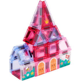 34-Piece-Magnetic-Mini-Tiles-Castle-Set on sale