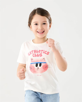 Short-Sleeve-Placement-Print-T-Shirt on sale
