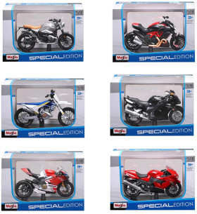 Maisto+Special+Edition+1%2F18+Die-Cast+Metal+Motorbike+Toy+-+Assorted