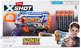Zuru-X-Shot-Sonic-The-Hedgehog-8X-Skins-Menace-Blaster-Playset-Assorted on sale