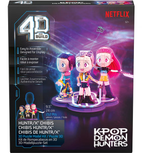 212+Piece+KPop+Demon+Hunters+Huntr%2FX+Chibis+3D+Puzzle+Model+Kit