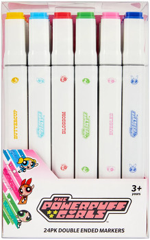 24-Pack-The-Powerpuff-Girls-Double-Ended-Markers on sale