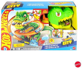 Hot-Wheels-City-T-Rex-Blaze-Battle-Playset on sale