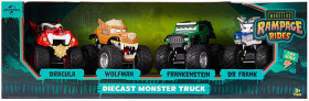 4-Pack-Universal-Monsters-Rampage-Rides-164-Scale-Diecast-Monster-Trucks on sale