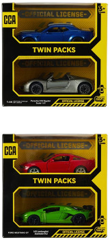 Official-License-CCA-Twin-Packs-Action-Vehicle-Assorted on sale