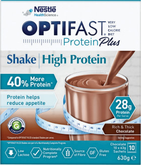 Optifast-VLCD-Protein-Plus-Shake-Chocolate-10-x-63g on sale