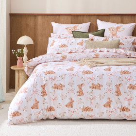 Bunny-Bow-Quilt-Cover on sale