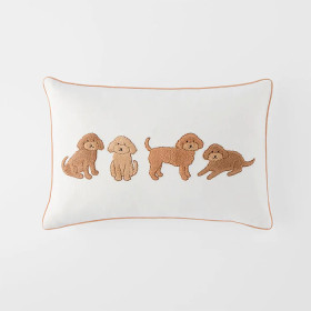 Ruby-Embroidered-Cavoodle-Rectangle-Cushion on sale