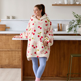 Cowgirl-Hooded-Sherpa-Blanket on sale