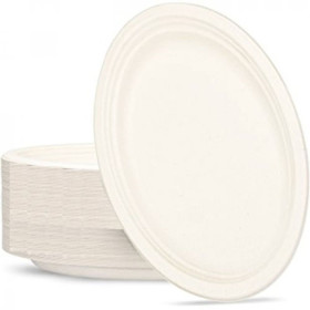 Sugar-Cane-Plate-Oval-32cm-Pk-50 on sale