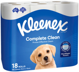 Kleenex-Complete-Clean-Toilet-Tissue-18-Pack on sale