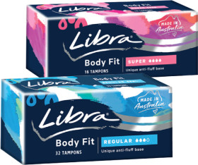 Libra-Tampons-16-Pack-Selected-Varieties on sale